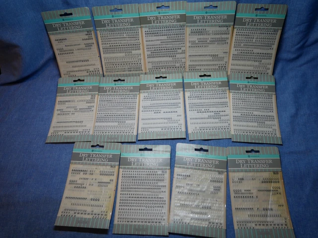 Letras De Transferencia Seca (Como Letraset) - W H Smith No: 21 X 14
