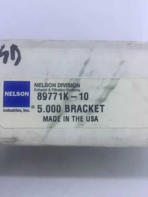 Nelson 5" Exhaust Clamps Brackets Part# 89771K-10 NEW Donaldson P206509 4 Pieces