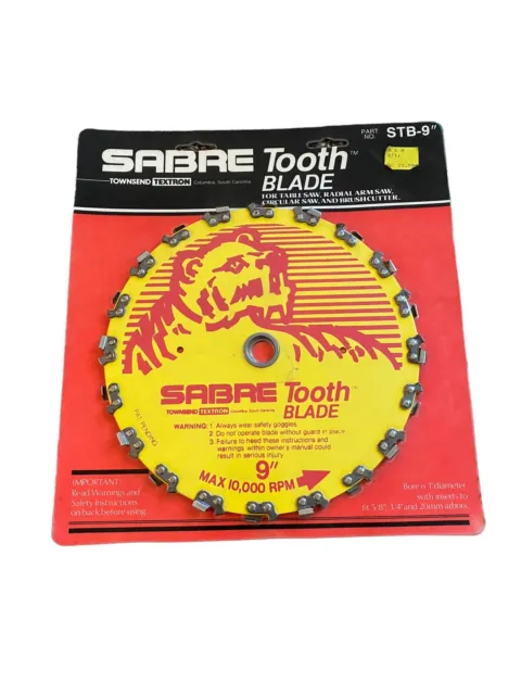 Sabre textron Sabretooth Blade STB9 STB-9" Saw Blade - New