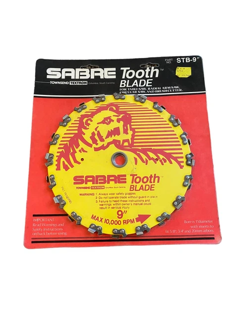 Sabre textron Sabretooth Blade STB9 STB-9" Saw Blade - New