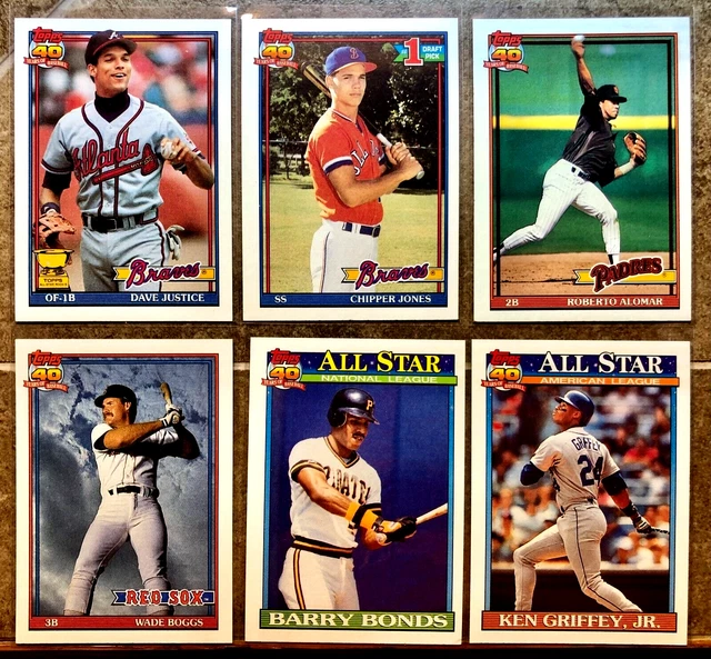 1991 Topps Baseball Complete Set Unsealed Factory Box Cards #1-#792 NM
