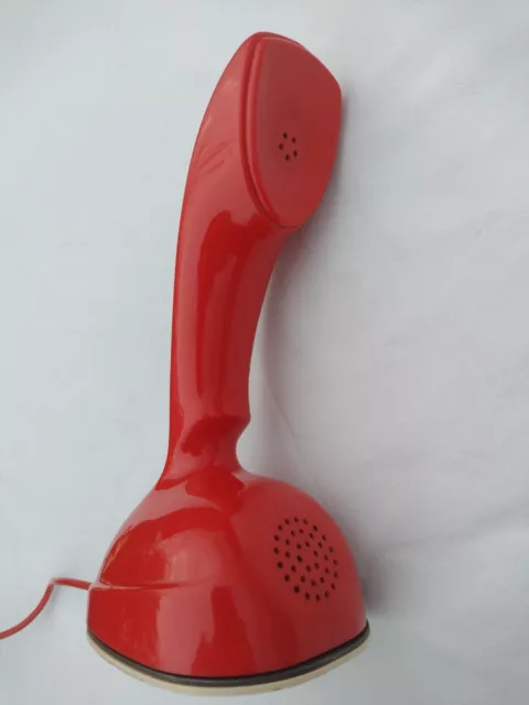 Ancien Téléphone Vintage Rouge COBRA ERICOFON à cadran