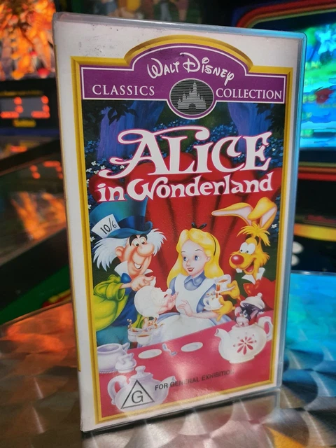 ALICE IN WONDERLAND - Walt Disney Classics Collection - VHS Movie Video ...
