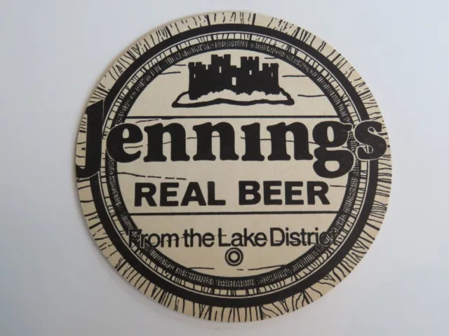 Beer Pub Coaster:  Jennings ~ Real Beer From The Lake District ~ England 1828