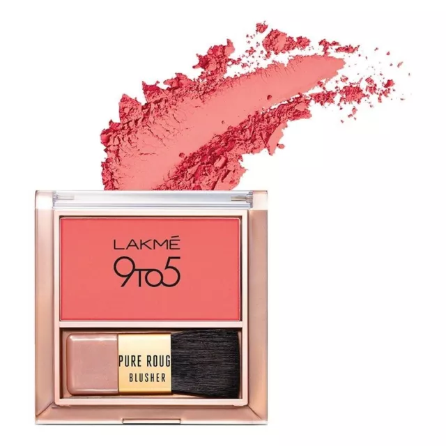 Lakme 9 To 5 Pure Rouge Blusher - Coral Punch