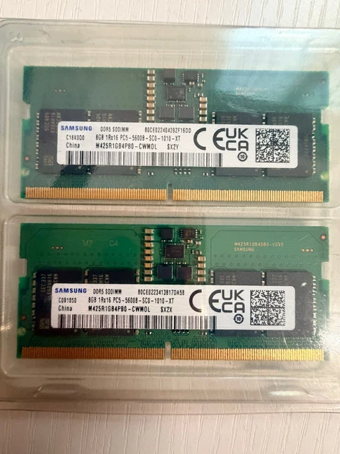 16GB (2X8GB) SAMSUNG DDR5 SODIMM Laptop RAM Memory Tested PC5