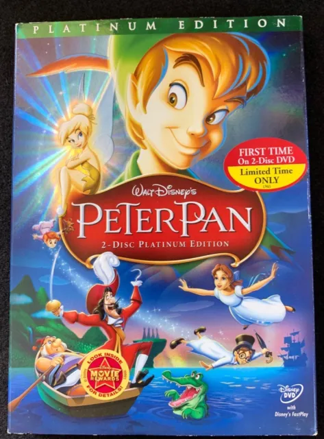 Walt Disney's Peter Pan 2-Disc Platinum Edition with Sleeve and DVD Guide 