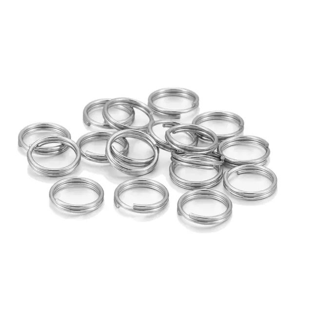 Small Stainless Steel Split Key Rings 10mm diameter, pkt 20