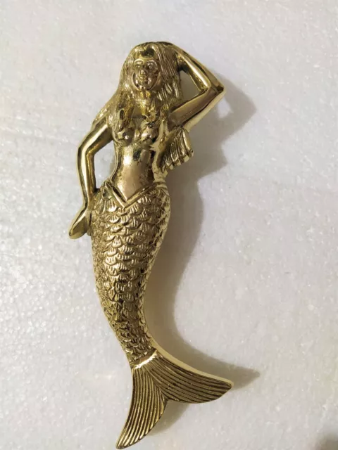 Brass Mermaid Door Knocker Solid Brass