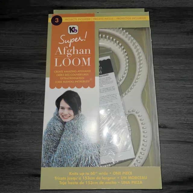 NEW KB Super Afghan Loom Knitting Board 11x19