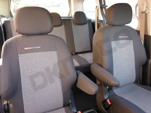 TAILORED Seat covers for Citroen Berlingo Multispace VT VTR - full set  grey 2