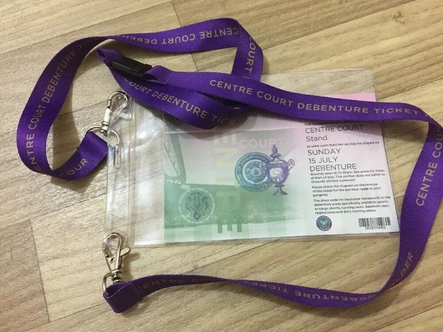 Billets D'occasion - Finale Du Tournoi De Wimbledon 2018 - Centre Court - Débenture