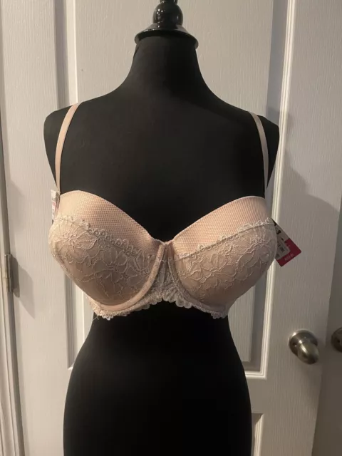 NWT Maidenform Womens Self Expressions Boost Push Up Bra Nude Beige Size 40DD