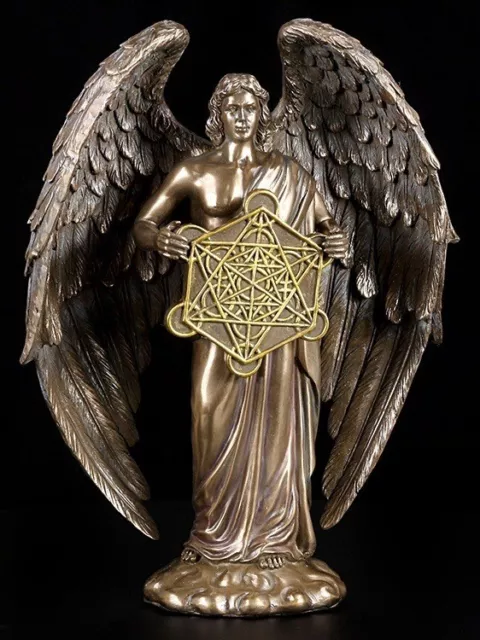 Arcángel Metatron Figura Bronceada - Ángel Deco Figura Estatua De
