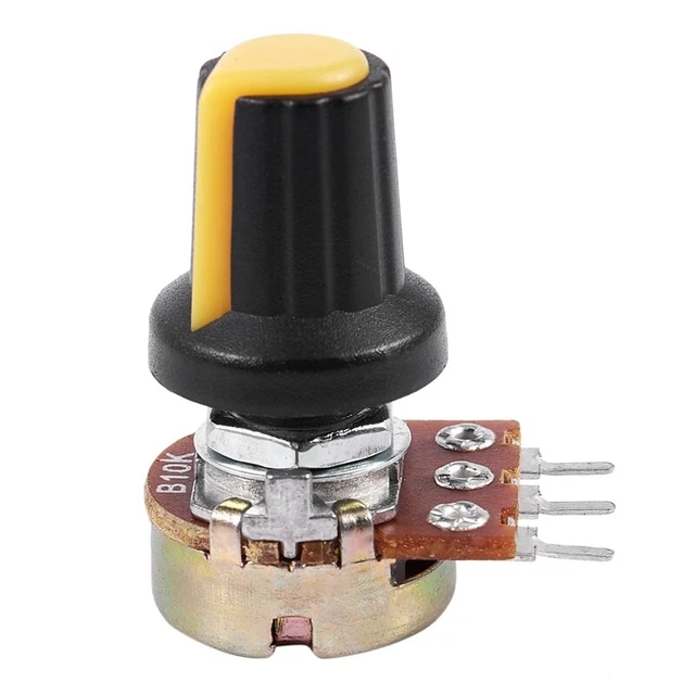 5pcs 10K OHM 3 Terminal Linear Taper Audio B Type Potentiometer F6M8