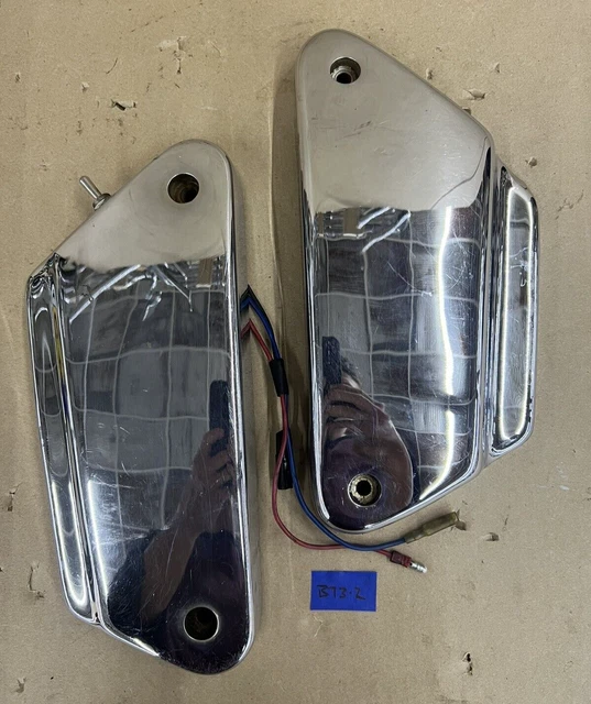 1992 OEM Harley-Davidson FXRS Dyna Low Rider Side Covers Chrome