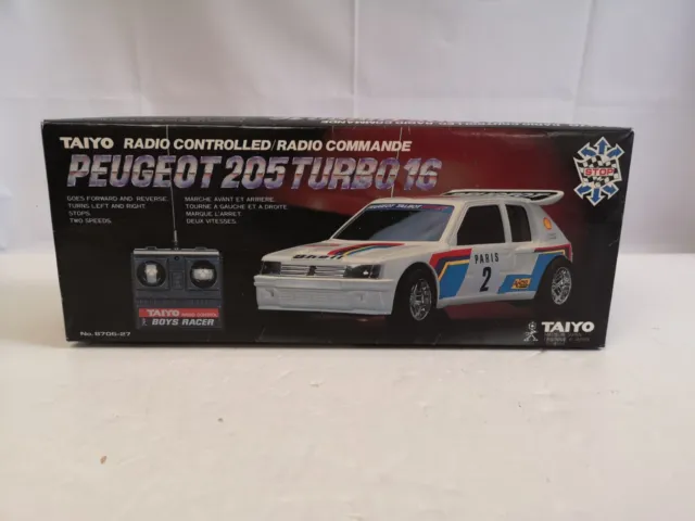 Taiyo Peugeot 205 Turbo 16 RC Remote Control Car Vintage   B35