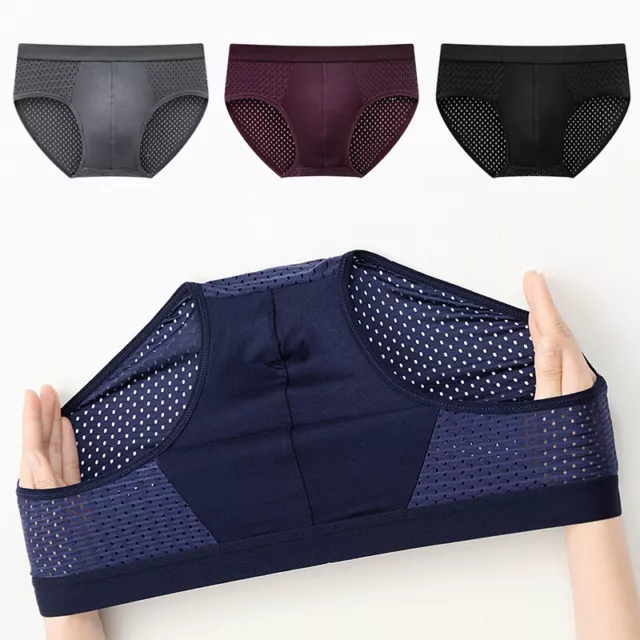 Sous-Vêtements En Bambou Pour Hommes Short Boxer En Maille De Soie Glacée F