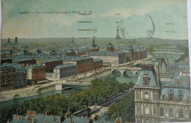 Paris 75 CPA View Panoramic Of 7 Bridges Good Condition 1923