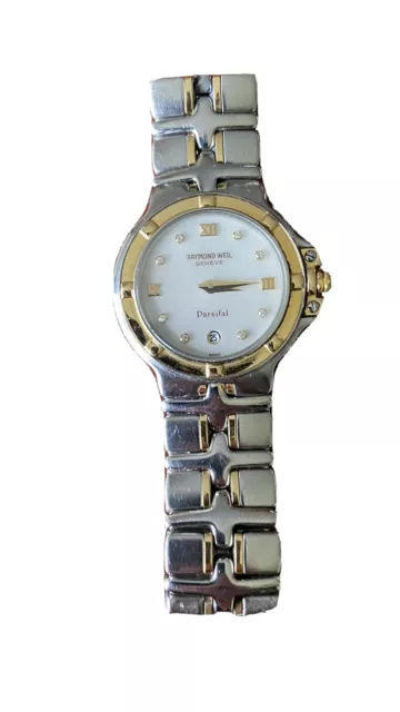 Raymond Weil Parsifal 9990 Two Tone MOP Diamond Dial Ladies Watch Raymond Weil Parsifal 9990 Two Tone MOP Diamond Dial Ladies Watch