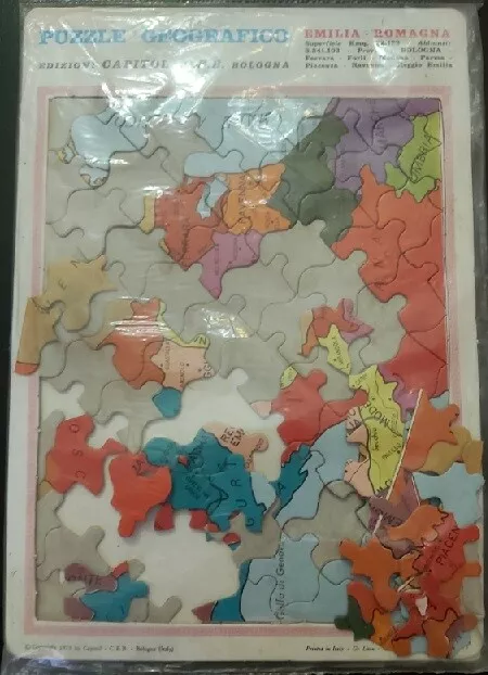 Puzzle Geografici Didattici Regioni d’Italia 1973 Vintage 3