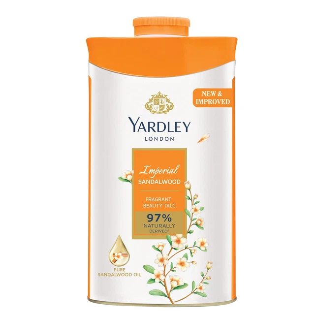 Yardley London - Imperial Sandalwood Talc for Women, 250g - Premium Ladies