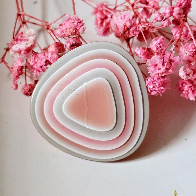 Broche Vintage Léa Stein En Acétate - Rose, 32x32mm, Occasion