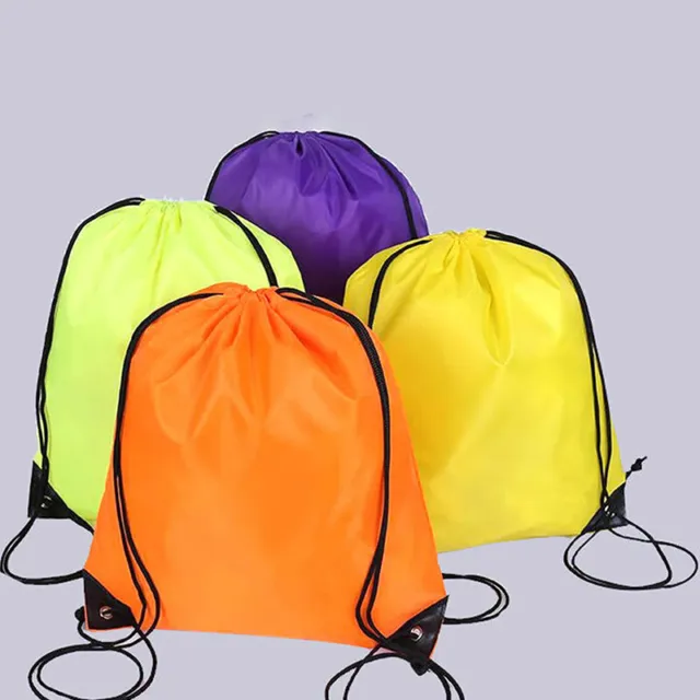 210D Polyester Waterproof Foldable Bundle Pocket Shop Backpack Train Bag UnisDC