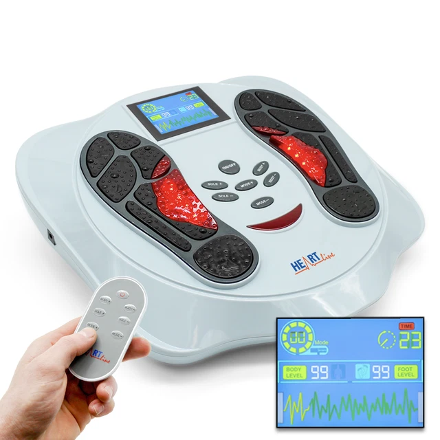 CIRCULATION FOOT MASSAGER and EMS TENS Machine Booster Leg Blood Remote