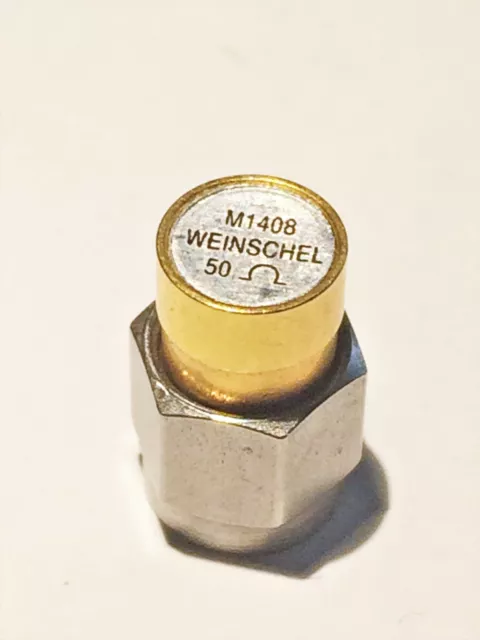 50 Ohm Coaxial Termination, Weinschel M1408 Subminiature, SMA, DC-18GHz, 2W