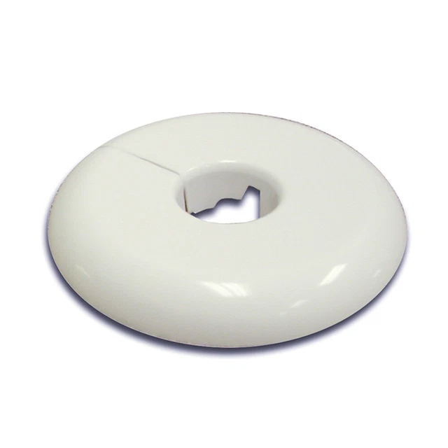 Jones Stephens F07300 3 IPS White Flex Floor / Ceiling Plate - White