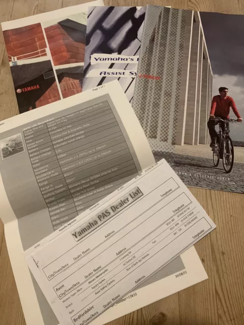 YAMAHA PAS ELECTRIC Bike Bicycle Brochure Easy Super Xpc 26