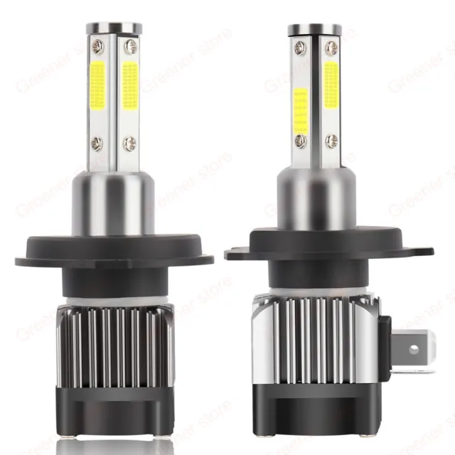 360° Lueur 110W H4 Hi/Lo 30000LM CANBUS Voiture Feux LED Phare Lampe Kit 6000K 2