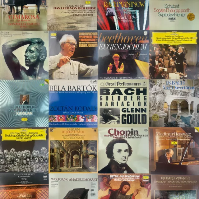 250x Schallplattensammlung LP Vinyl A bis Z sortiert Klassik Bach Mozart Wagner