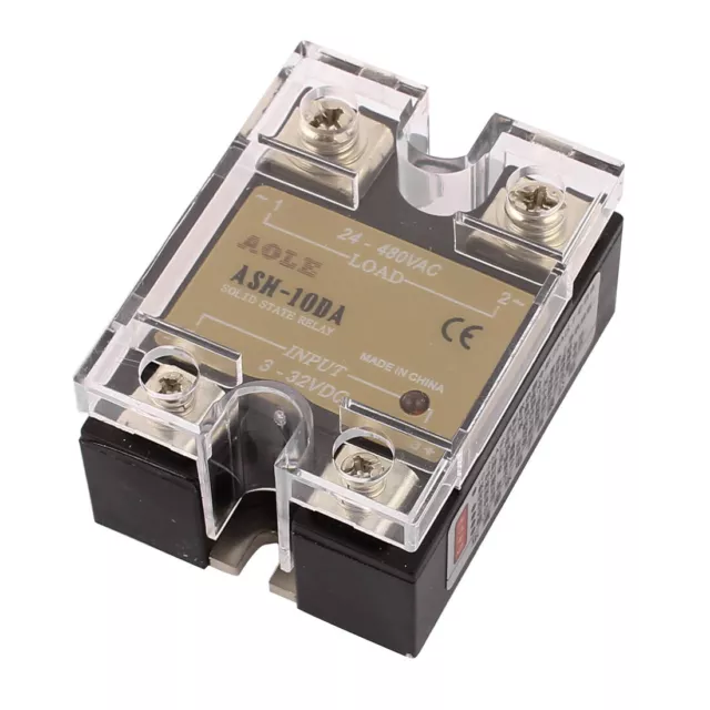 Halbleiterrelais ASH-10DA 3-32VDC auf 480VAC 10A Einphasen Solid State Relais