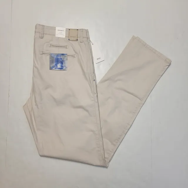 BRAX FABIO SIZE 36x34 HI-FLEX Sand Beige Jeans 5-Pocket Chino Men's ...