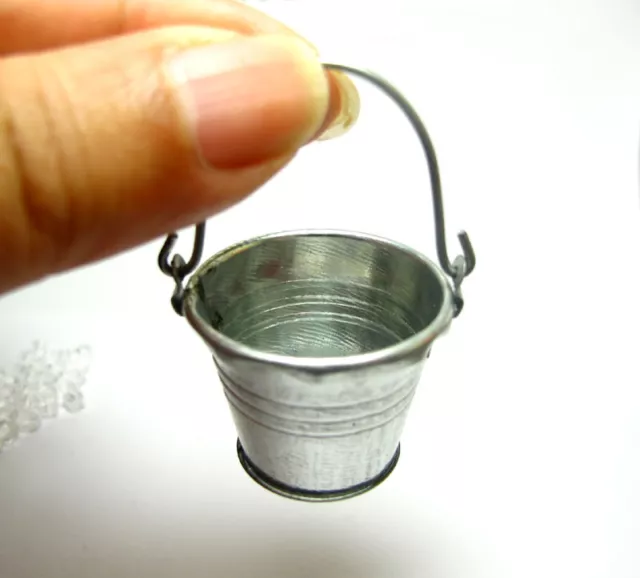 Dollhouse Miniature Water Bucket Pail Tub Home Kitchen Bar Accessory 1:12 Toy