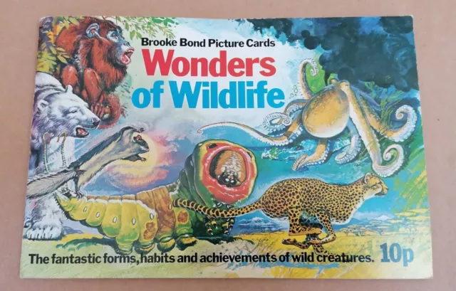 BOOK - Brooke Bond PG Tips Wonders Of Wildlife Complete Book Picture Cards