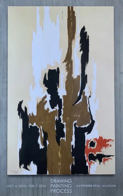 CLYFFORD STILL ABSTRACT EXPRESSIONIST EXHIBITION POSTER Of Painting PH-23