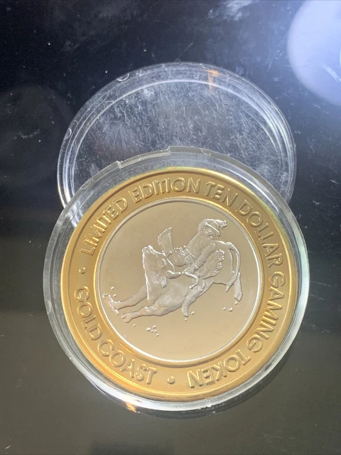 2000 Gold Coast Casino~Bull Rider~Silver strike Token~.999 Pure Silver🔥