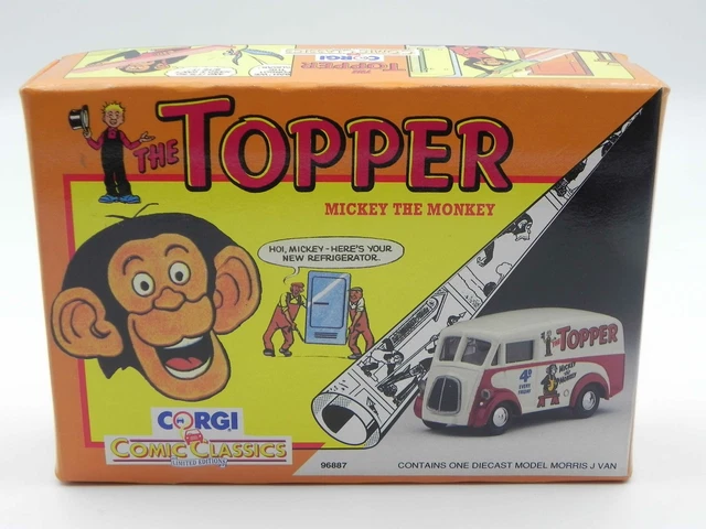 Corgi Morris J Van The Topper Mickey The Monkey 1992 1/50 – Corgi Comic Classics
