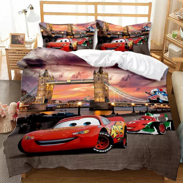 CARS LIGHTNING MCQUEEN Collection Single Double Queen King Bed Quilt Cover Set 30.74 PicClick UK