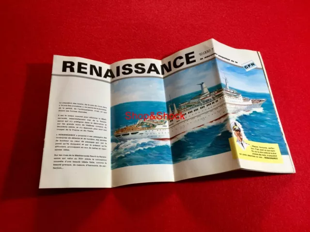 1966 MEDITERRANEAN CRUISES TRAVEL ISRAEL RENAISSANCE Brochure Shipboat CFN 3