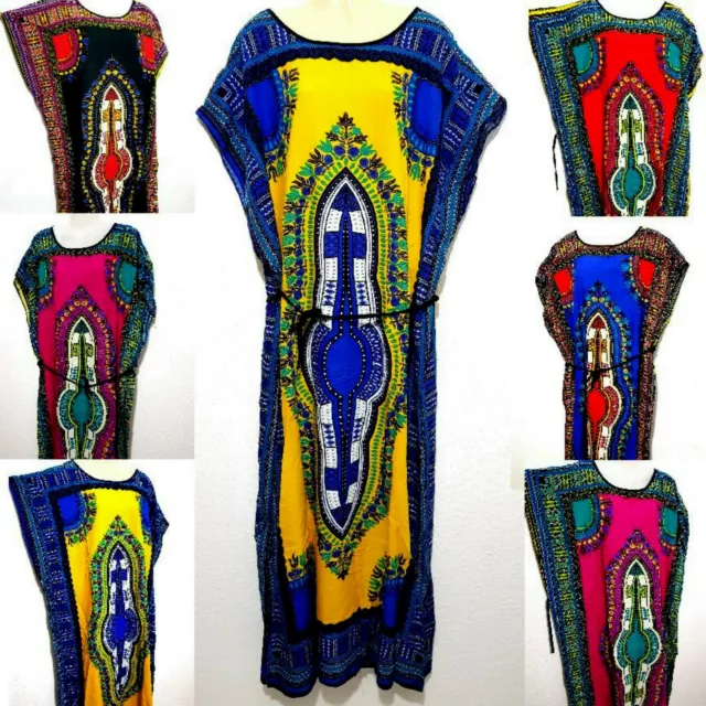 10x Maxikleid Strandkleid Sommerkleid Kaftankleid afrikanisches Kleid Dashiki