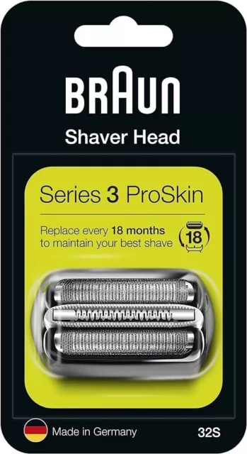 Braun-Series 3-Electric Shaver Replacement Head, ProSkin Electric Shavers Silver