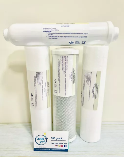 Filtros Kit Piezas de Repuesto osmosi inversa Filtro de Agua osmosi 4 Piezas