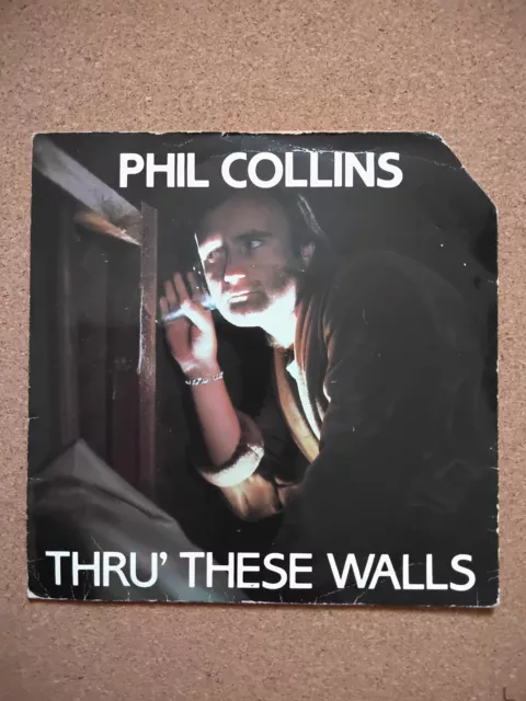 PHIL COLLINS - THRU' THESE Walls - 1982 Vinyl 7" Single - Virgin VS 524