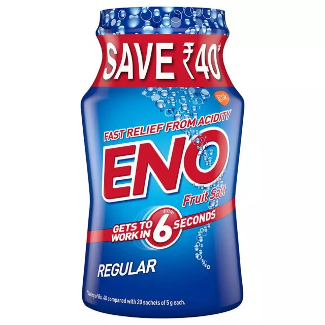 Eno Fruit Salt Regular Powder 100g