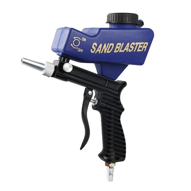 Práctico práctico proyector de arena de mano 1 pieza 6000 rpm bláster neumático