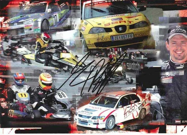 Manfred Pfeiffenberger (European rally driver) SIGNED promo card